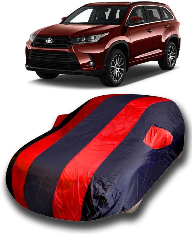 THE REAL ARV Car Cover For Toyota Highlander (With Mirror Pockets)  (Blue, Red)