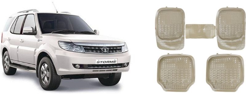 COMMANDER Silicone Standard Mat For Tata Safari  (Beige)