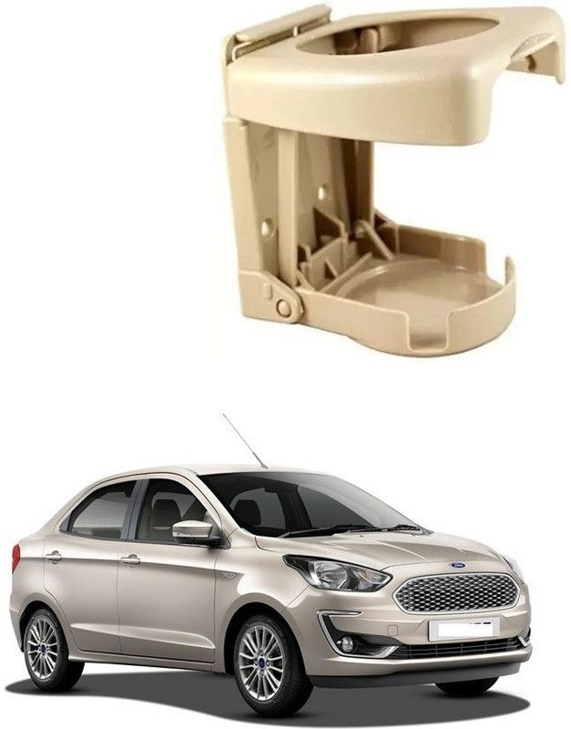 SPREADX Stylish Car Glass/ Cup/ Bottle Holder 1 pcs Beige Colour for Ford Aspire Type-2 Car Bottle Holder  (Plastic)