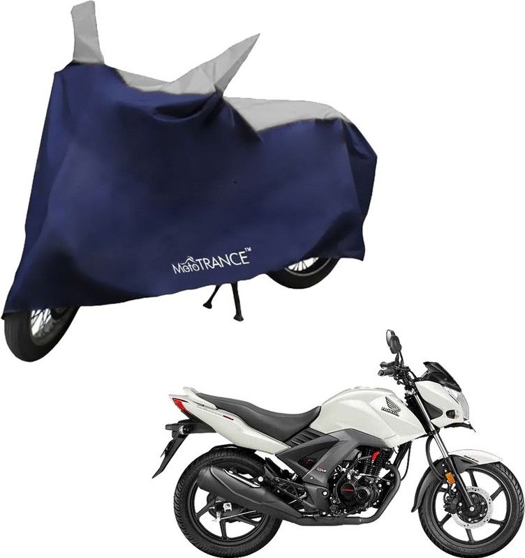 MOTOTRANCE Two Wheeler Cover for Honda  (Unicorn, Blue)