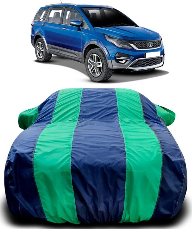 MoTRoX Car Cover For Tata Hexa (With Mirror Pockets)  (Blue, Green)