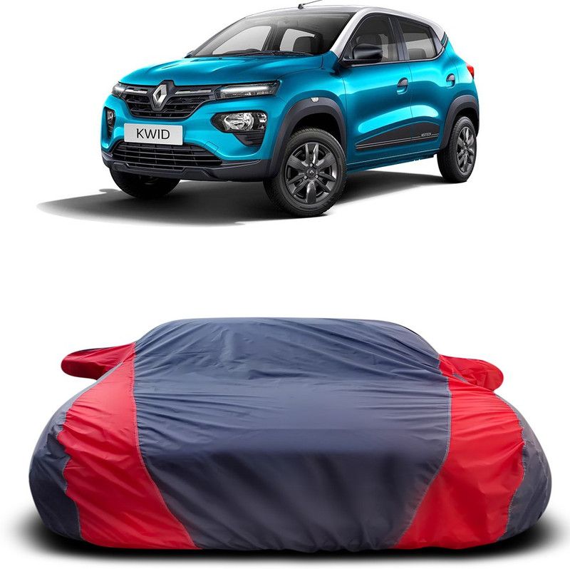 Ascension Car Cover For Renault Kwid (With Mirror Pockets)  (Grey, Red)
