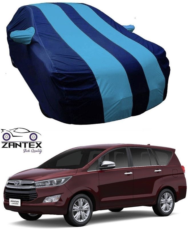 ZANTEX Car Cover For Toyota Innova (With Mirror Pockets)  (Blue)