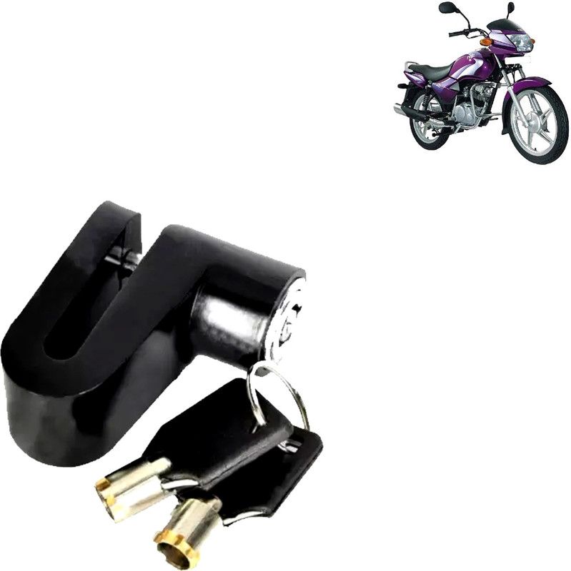 DvineAutoFashionZ Disc Brake Lock Set Of 1 For Star City_DL44 Disc Lock, U Lock  (Multicolor)
