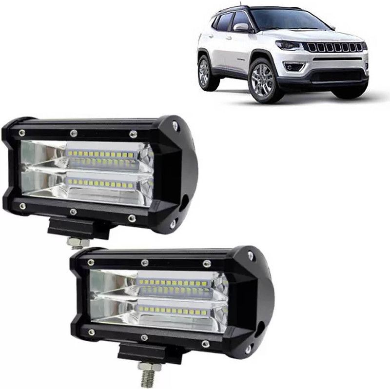 aksmit 24 LED Fog Light Set Of 2 For Compass_FL146 Fog Lamp, Back Up Lamp Car, Motorbike, Truck, Van LED (12 V, 72 W)  (Universal For Car, Pack of 2)