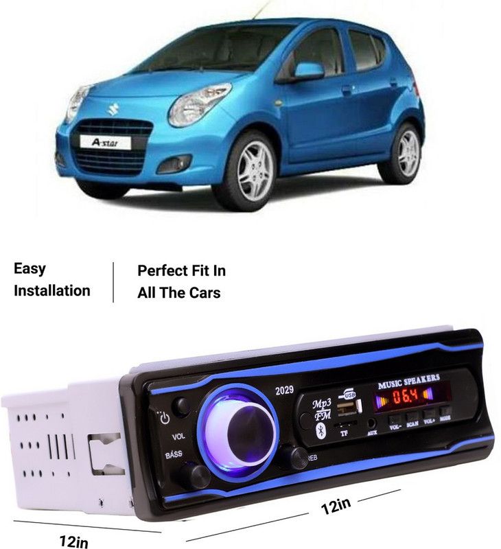EverLand Blue Stereo-999 BLUETOOTH/USB/SD/AUX/FM/MP3 (BLUE & Black)-0-310 Car Stereo  (Single Din)