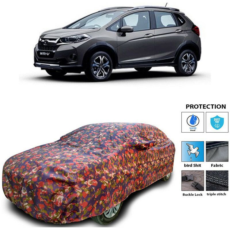 Ascension Car Cover For Honda WRV (With Mirror Pockets)  (Multicolor)