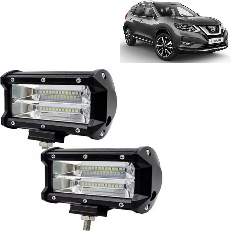 aksmit 24 LED Fog Light Set Of 2 For X-Trail_FL206 Fog Lamp Car, Motorbike, Truck, Van LED for Nissan (12 V, 72 W)  (X-Trail, Pack of 2)