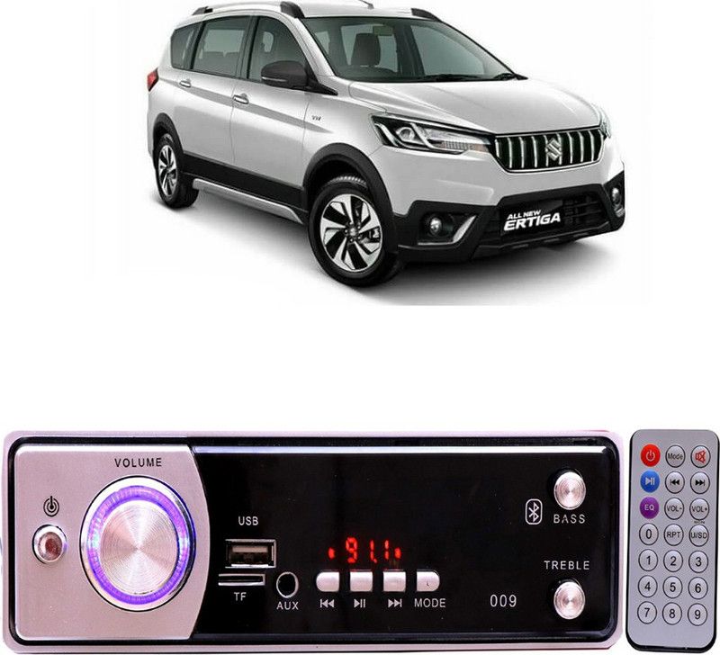 Bluedrum Silver009 BLUETOOTH/USB/SD/AUX/FM/MP3 Car Stereo ( Single Din) B-300 Car Stereo  (Single Din)