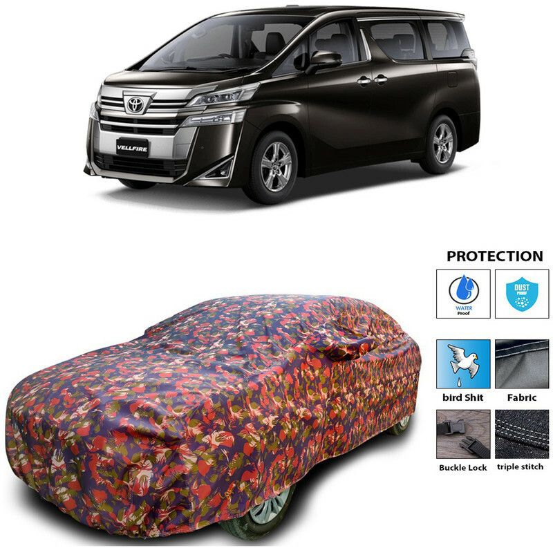AutoTiger Car Cover For Toyota Vellfire (With Mirror Pockets)  (Multicolor)