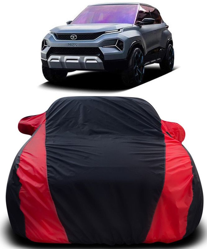 Genipap Car Cover For Tata h2x (With Mirror Pockets)  (Black, Red)