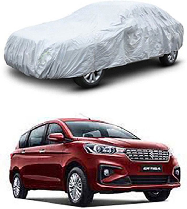 APNEK Car Cover For Maruti Suzuki Ertiga (With Mirror Pockets)  (Silver)