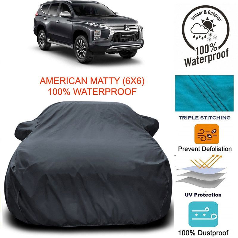 Dvis Car Cover For Mitsubishi Pajero Sport (With Mirror Pockets)  (Grey)