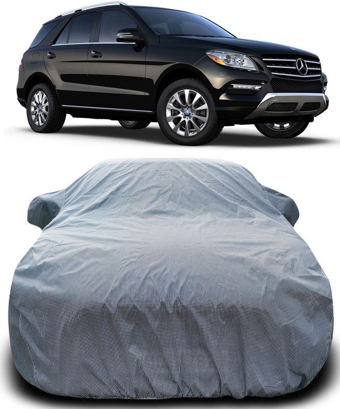 MoTRoX Car Cover For Mercedes Benz ML-250 (With Mirror Pockets)  (Black, White)