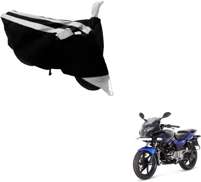 AUTYLE Two Wheeler Cover for Bajaj  (Pulsar, Black, Silver)