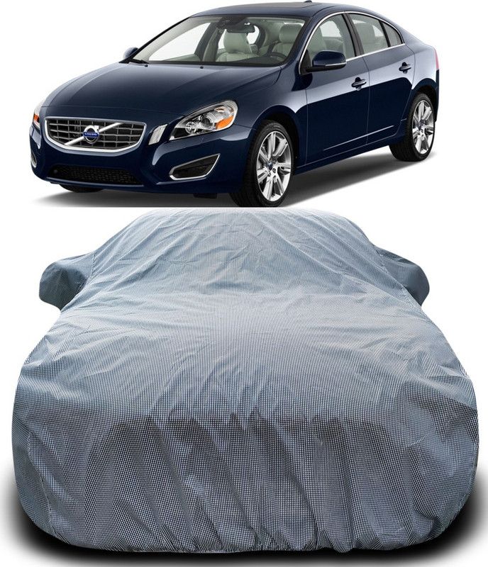 ARN Car Cover For Volvo New S60 (With Mirror Pockets)  (Black, White)