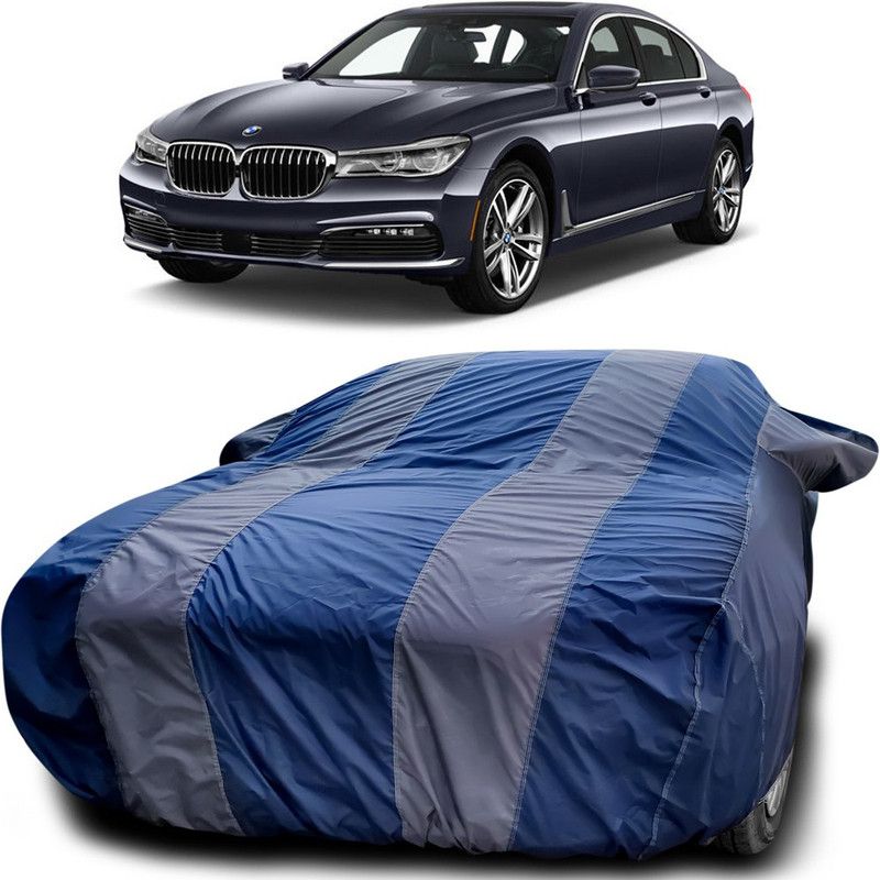 Ascension Car Cover For BMW 725i (With Mirror Pockets)  (Blue, Grey)