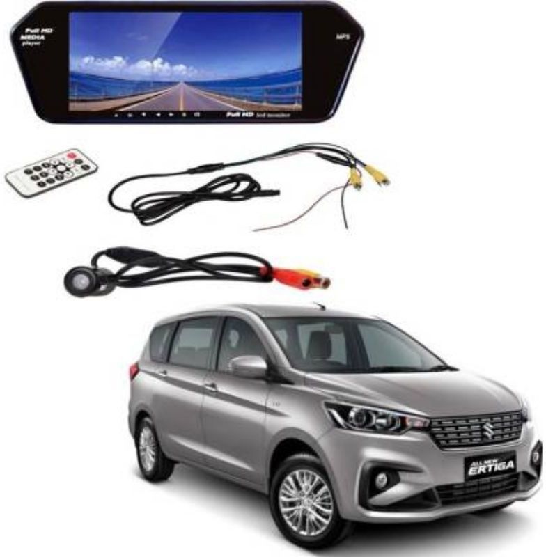 Auto Snap 7 Inch Full HD Touch Screen 8 LED Nightvision Camera + Reverse Parking Sensor Black LED (17.78 cm)(M.N#27) Black LED  (17.78 cm)