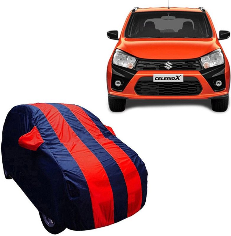 ABS AUTO TREND Car Cover For Maruti Suzuki Celerio X (With Mirror Pockets)  (Blue, Red)
