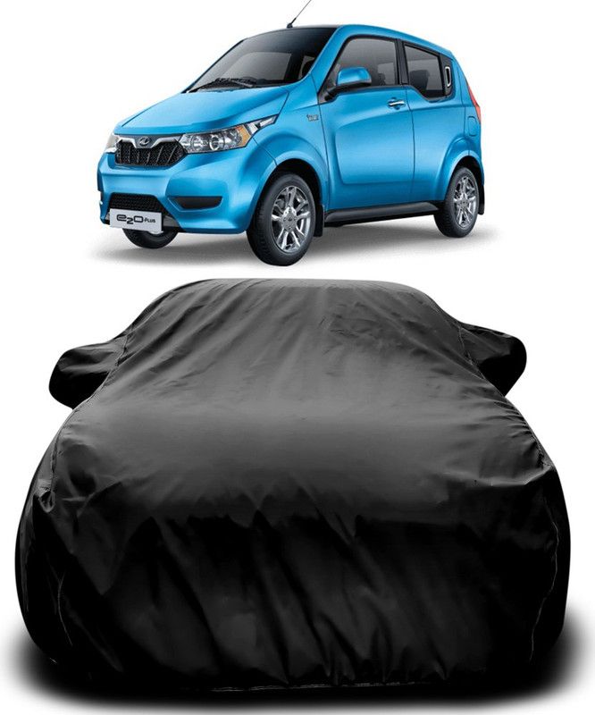 Genipap Car Cover For Mahindra e20 (With Mirror Pockets)  (Black)
