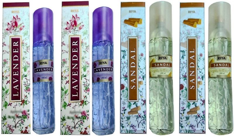 RIYA LAVENDER, SANDAL Spray  (4 x 200 ml)