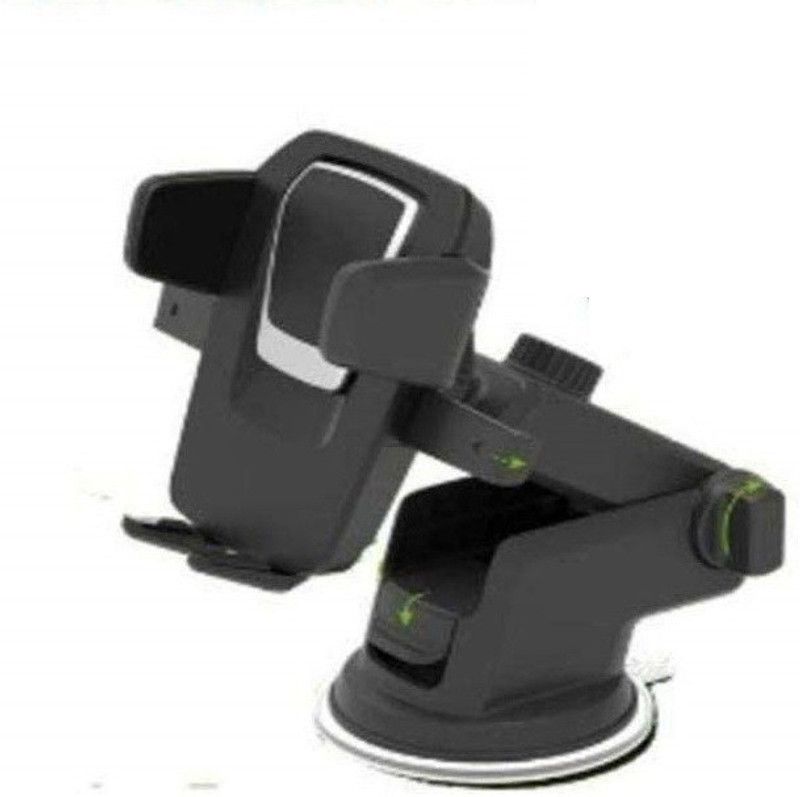 RHONNIUM Car Mobile Holder for Anti-slip, Clip, Dashboard, Windshield  (Oil Black)
