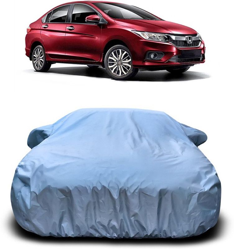 AUTOGARH Car Cover For Honda City (With Mirror Pockets)  (Silver)