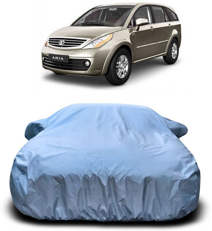 AUTOGARH Car Cover For Tata Aria (With Mirror Pockets)  (Silver)