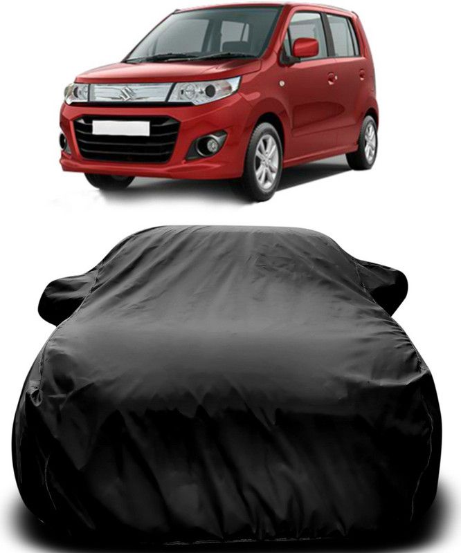 AUTOGARH Car Cover For Maruti Suzuki WagonR Stingray (With Mirror Pockets)  (Black)
