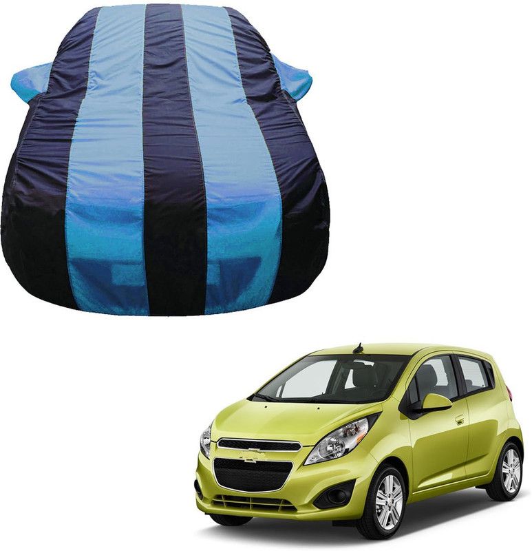 SS Zeeber Car Cover For Chevrolet Spark 1 LS (With Mirror Pockets)  (Blue, Blue)