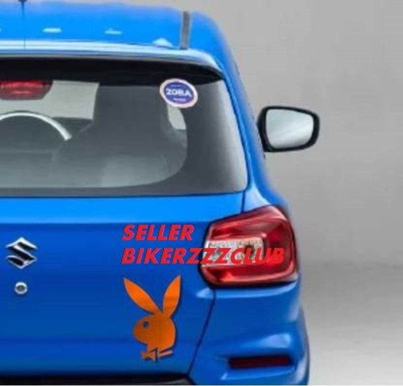 BATTERYBROTHERS Sticker & Decal for Car & Bike  (Orange)