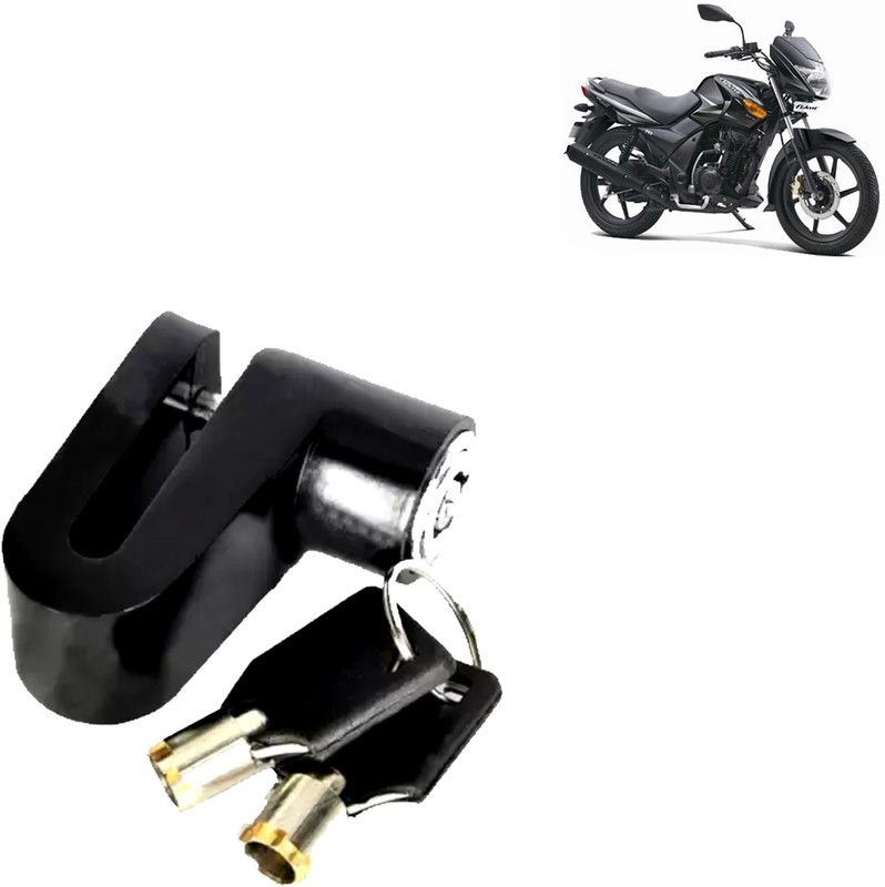 DvineAutoFashionZ Disc Brake Lock Set Of 1 For Flame DS 125_DL44 Disc Lock, U Lock  (Multicolor)