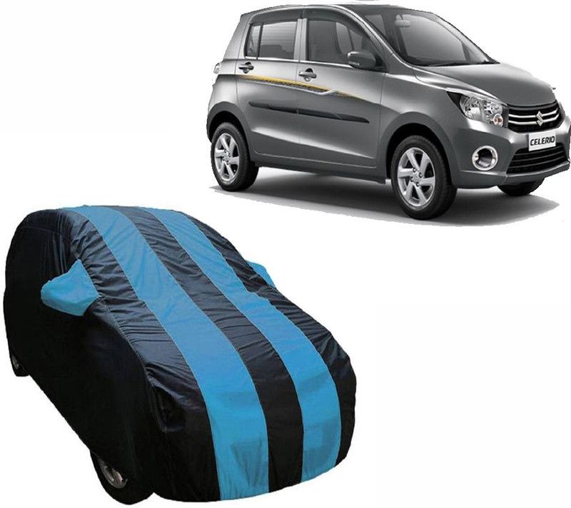 Autoinnovation Car Cover For Maruti Suzuki Celerio (With Mirror Pockets)  (Blue, Multicolor)