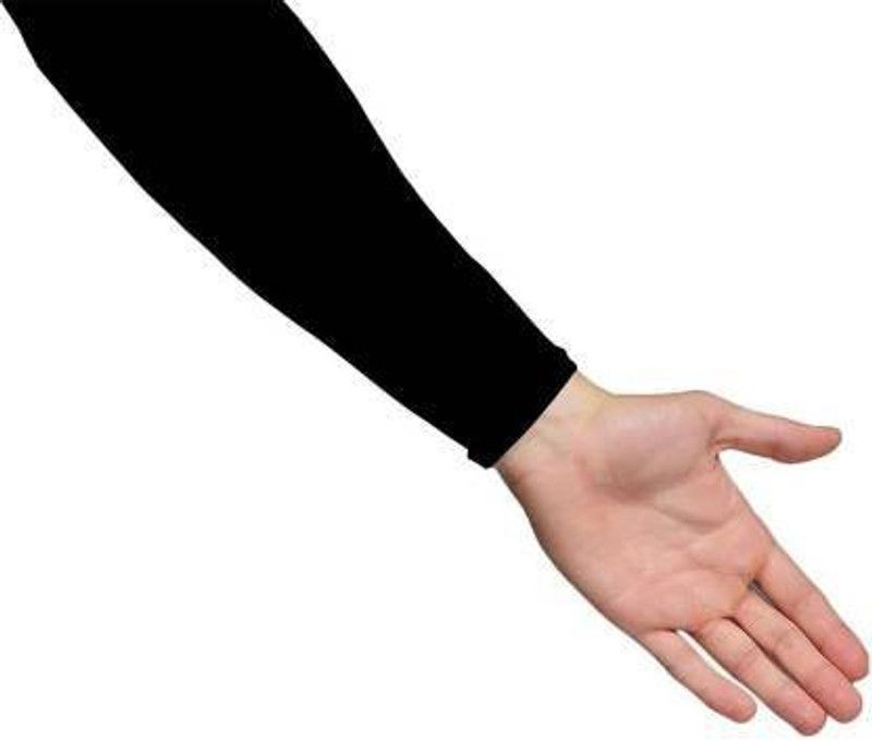 AUTOSITE Nylon Arm Sleeve For Boys & Girls  (L, Black)