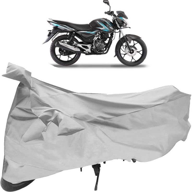 Purpleheart Two Wheeler Cover for Bajaj  (Discover 100 DTS-i, Silver)
