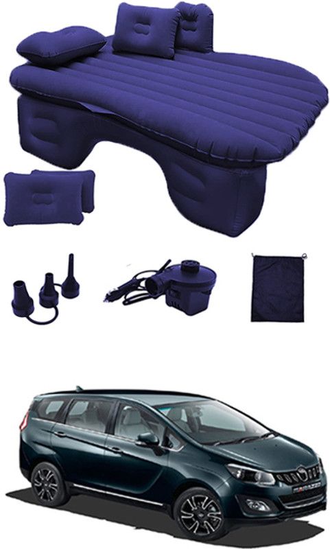 MATIES Car Air Inflatable Car Bed Mattress Airbed Overnighter Blue144 for Tourism Outdoor Camping Swimming Pool for Marazzo Mahindra 2018 Car Inflatable Bed