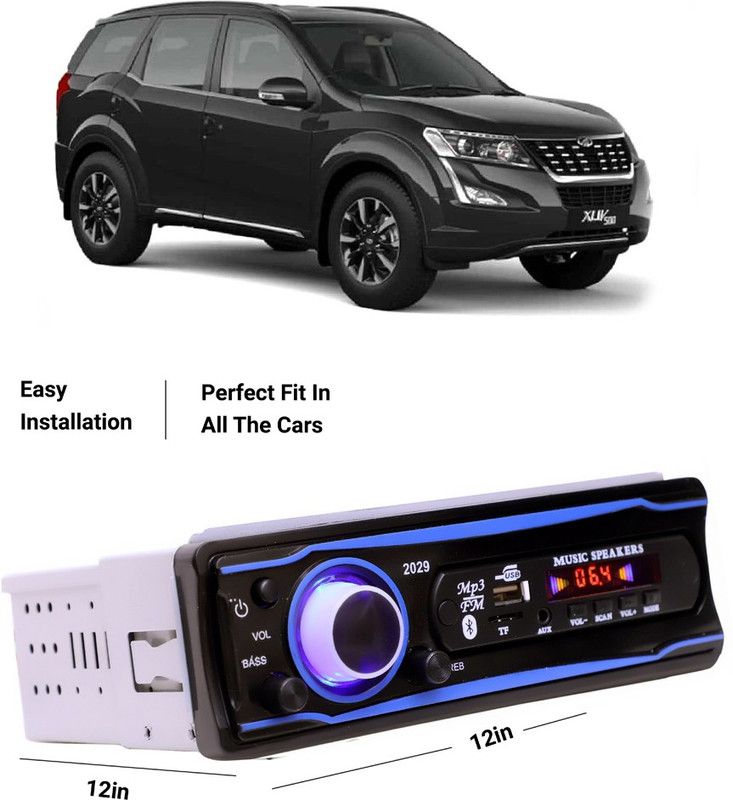 EverLand Blue Stereo-999 BLUETOOTH/USB/SD/AUX/FM/MP3 (BLUE & Black)-0-292 Car Stereo  (Single Din)