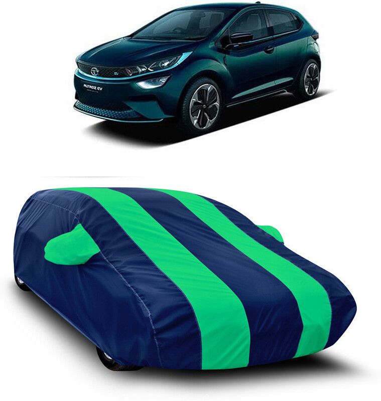 AutoTiger Car Cover For Tata Altroz EV (With Mirror Pockets)  (Blue, Green)