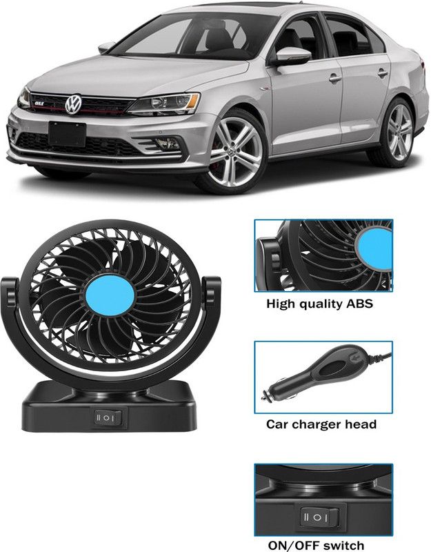Amulite Cooling Car Fan 360 Degree Rotatable For vehicle-G-CF 562 Car Interior Fan  (12 V)