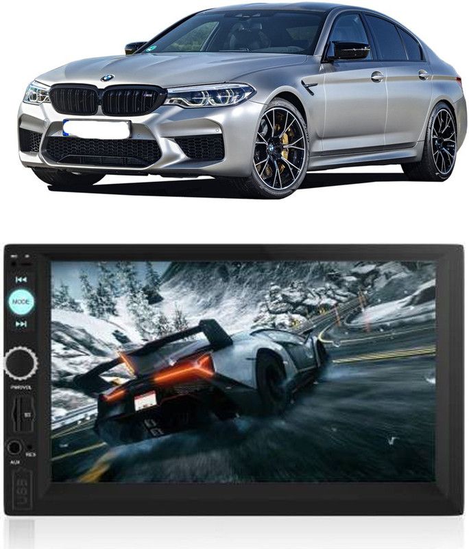 JBRIDERZ 7Inch DoubleDin TouchScreen with Rear View Camera Support Without Camera E 66 Car Stereo  (Double Din)