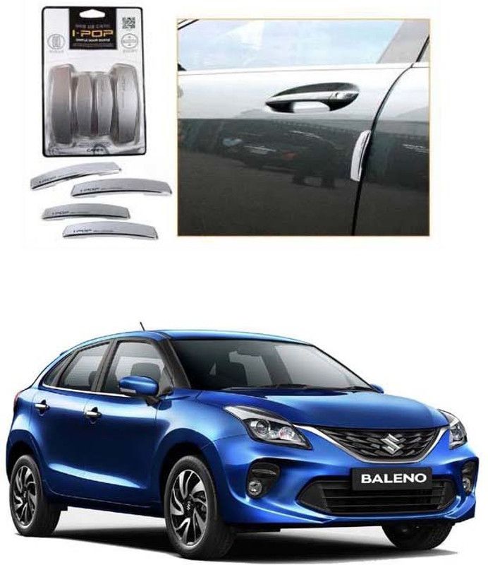 ACCESSORIQUE Plastic Car Door Guard  (Silver, Pack of 4, Maruti, Baleno)