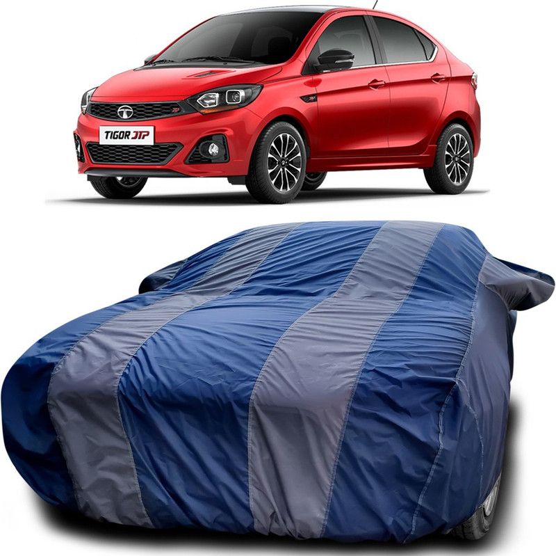 Ascension Car Cover For Tata Tigor JTP (With Mirror Pockets)  (Blue, Grey)