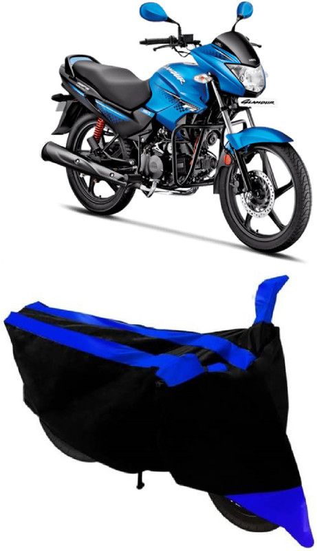 ShopGlobal Two Wheeler Cover for Hero  (Glamour, Blue)