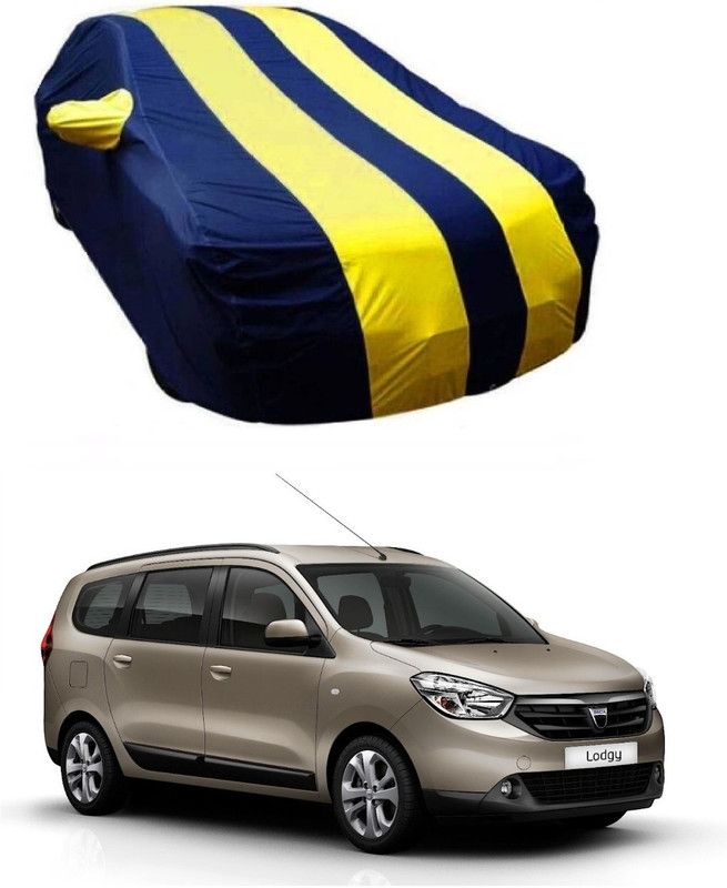 NEXTON Car Cover For Renault Lodgy (With Mirror Pockets)  (Blue, Yellow)