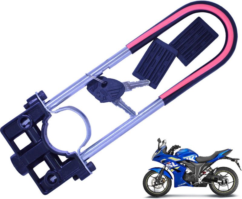 Generox Gixxer SF FI Black U Lock  (Black)