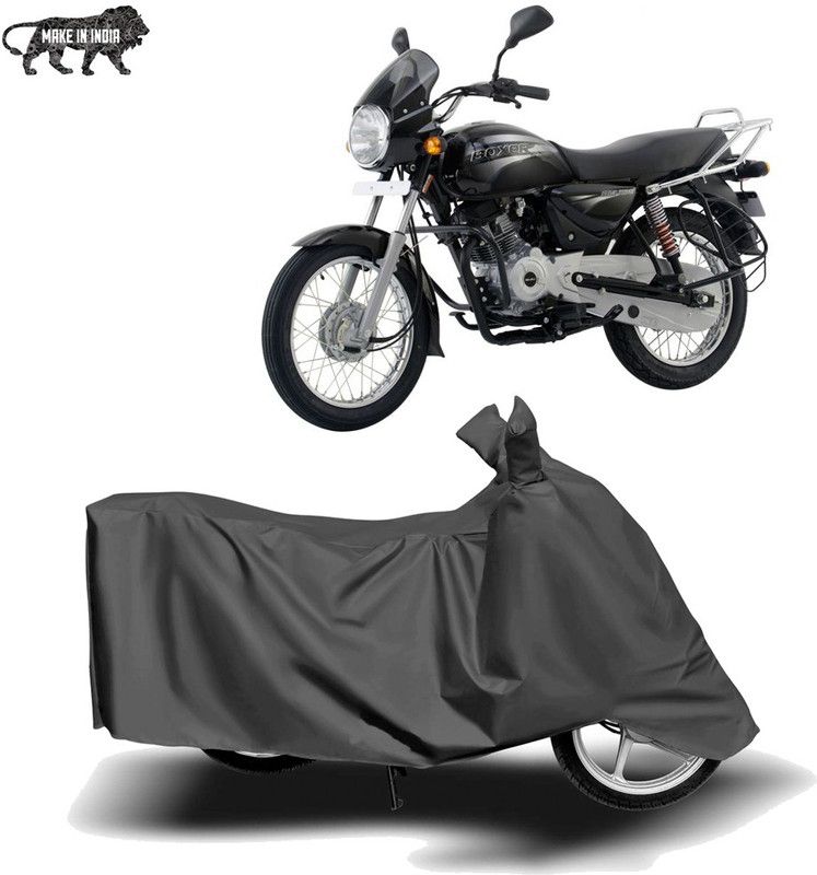 Amozkart Two Wheeler Cover for Bajaj  (Boxer AT, Grey)