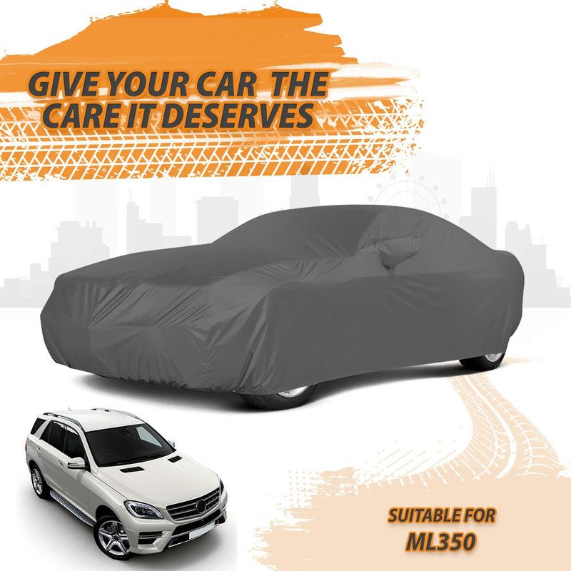 Drivo Car Cover For Mercedes Benz ML350 (With Mirror Pockets)  (Grey)