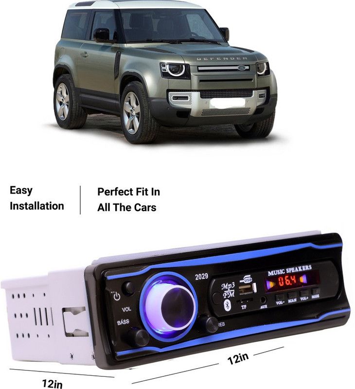 EverLand Blue Stereo-999 BLUETOOTH/USB/SD/AUX/FM/MP3 (BLUE & Black)-0-248 Car Stereo  (Single Din)