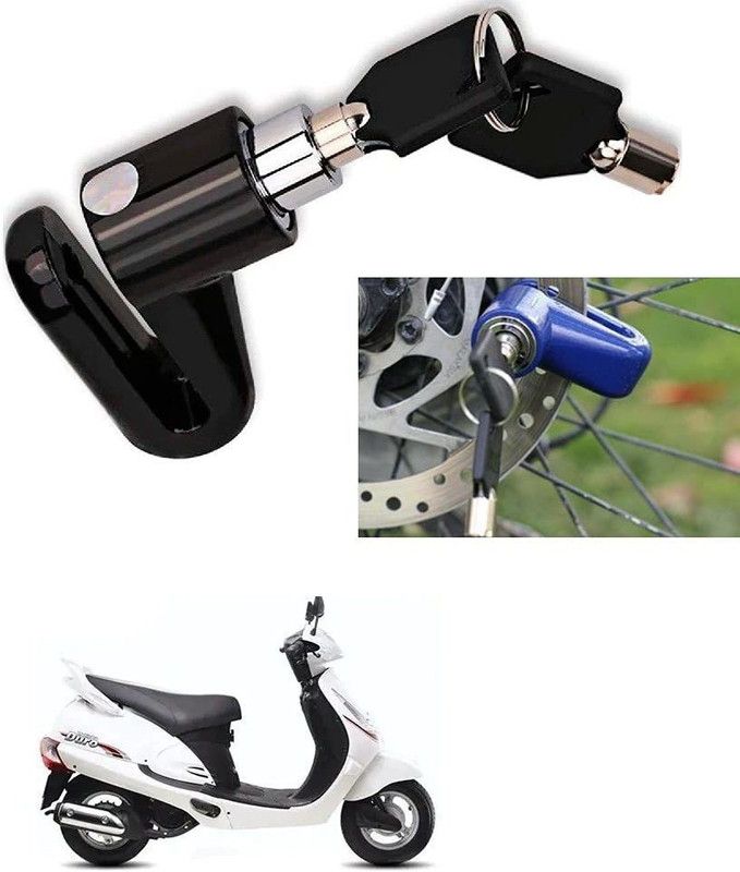 AS TRADERS Motorcycle Disc Brake Lock/Disk Lock Security for Mahindra Duro Motorcycle Disc Brake Lock/Disk Lock Security for Mahindra Duro Disc Lock  (Blue, Black, Red)