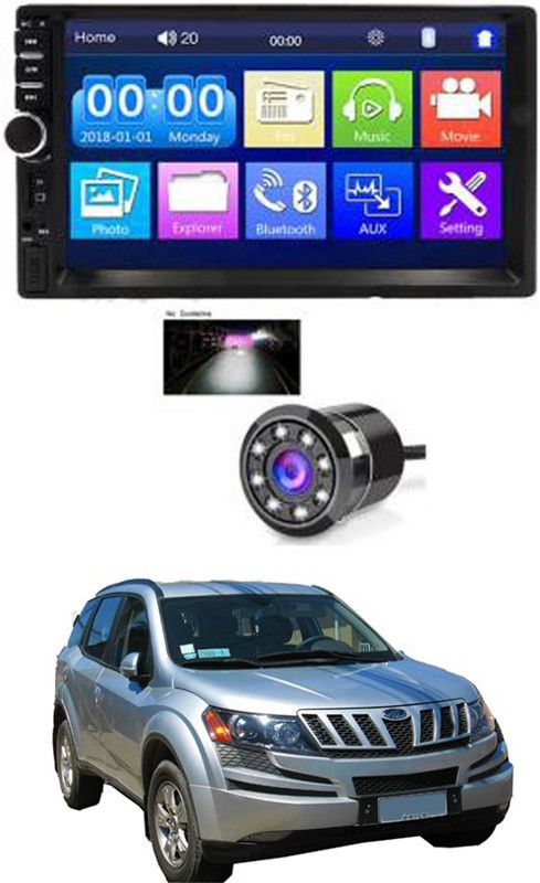 AYW 7 INCH Double Din Car Screen Stereo Media Player Audio Video Touch Screen Stereo Full HD with MP3/MP4/MP5/USB/FM Player/WiFi/Bluetooth & Mirror Link with Back Rear Camera For Old Xuv 500 Car Stereo  (Double Din)